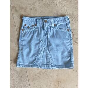 True Religion excellent condition girls blue skirt 7